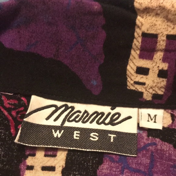 Ladies MarnieWest Size Medium Boho Button Down Collar Blouse. - Picture 4 of 4